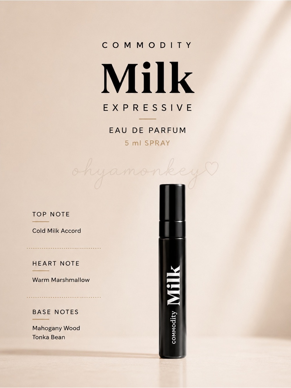 Commodity Milk Expressive EDP Spray 5ml